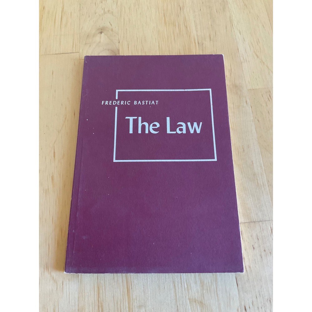 The Law by Frederic Bastiat Paperback Political Science Philosophy Book Purple